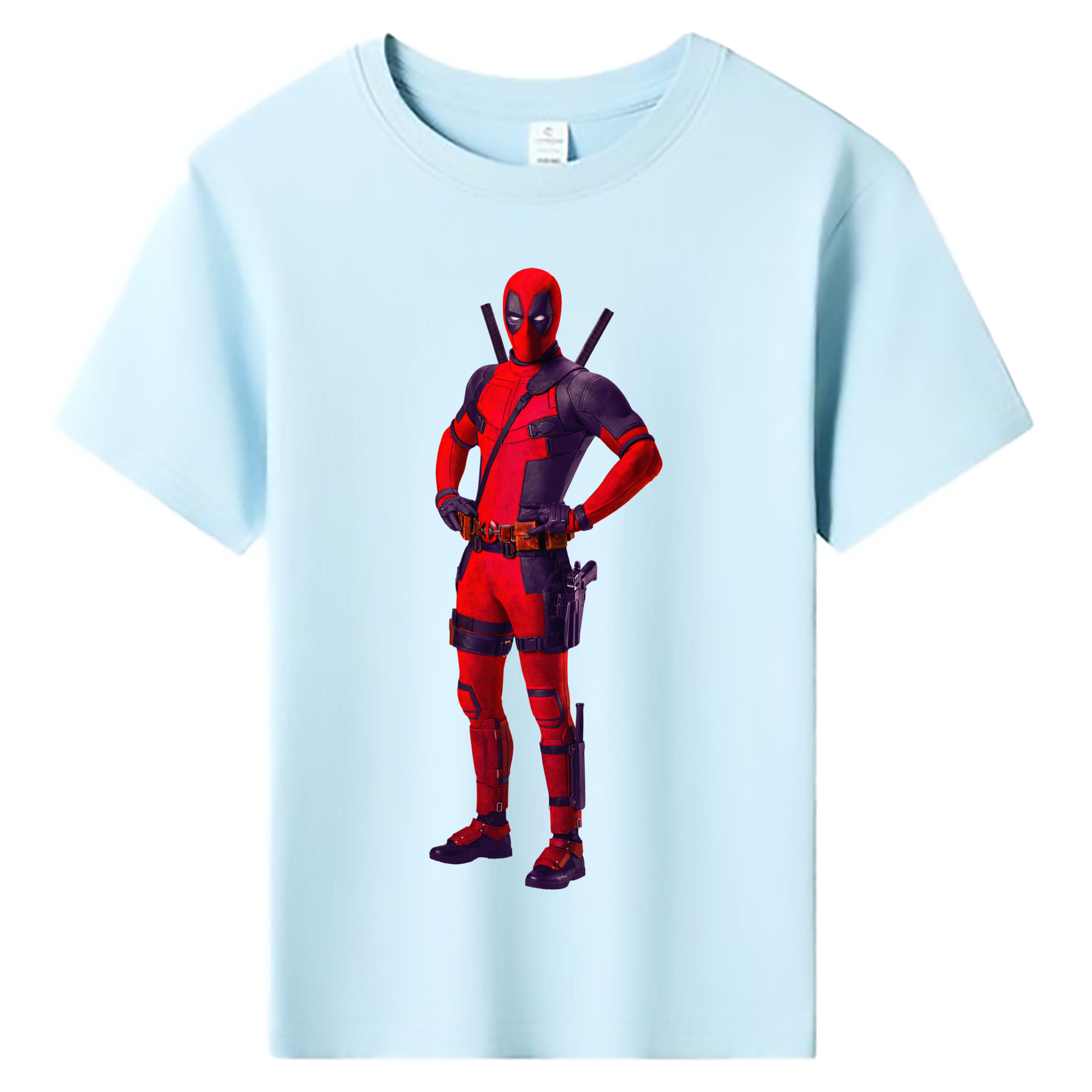 （画像用） Deadpool デッドプール 綿100％キッズTシャツ（フロントプリント）